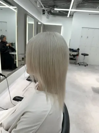 セミロング カラー 🤍haruna 🤍SUIのヘアスタイル