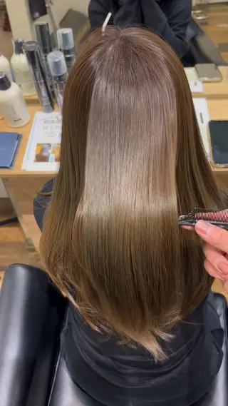 ロング カラー R i nのヘアスタイル