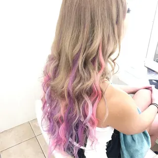 セミロング カラー 🐥こ ま🐥のヘアスタイル