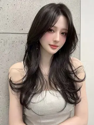 ロング カラー 💎透明感/韓国/ レイヤー/泉亮介💎のヘアスタイル