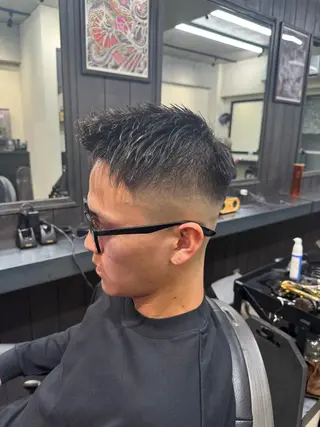 ショート メンズ 断髪刈舞所属・市川 碧斗のヘアスタイル