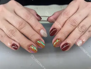 ネイル 神田 ココナッツのネイルデザイン