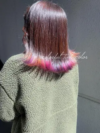 ミディアム カラー カラーパティシエ facce🌼ikoのヘアスタイル