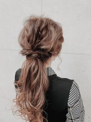 ロング ヘアアレンジ Mululu所属・京都最安価エクステ muuka🦋のヘアスタイル