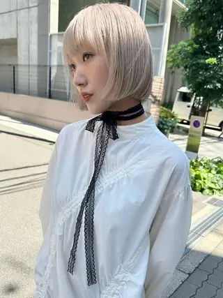 カラー 海外レイヤー/ ブロンドKazuhaのヘアスタイル