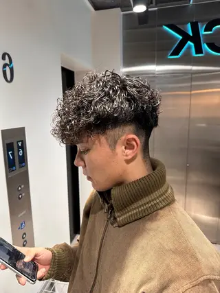 ショート パーマ メンズ 【メンズサロン】 BLUCK 横浜のヘアスタイル