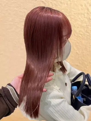 ロング カラー 暖色カラー✨️ 門内 梨真のヘアスタイル