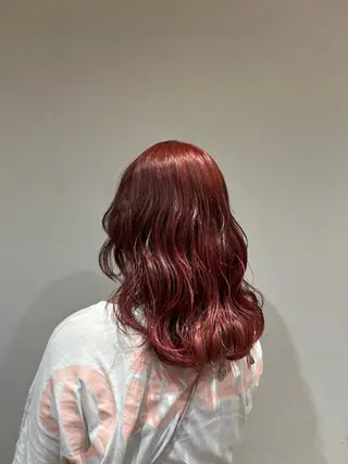 ミディアム カラー ワタナベ モカ🦢ダブルカラーのヘアスタイル