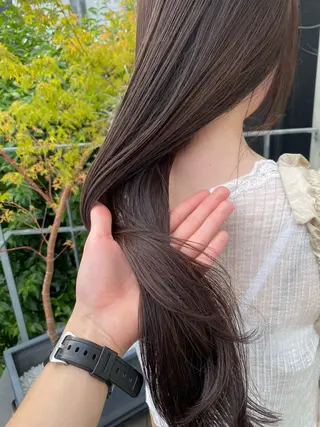 ロング カラー 村田 りょうやのヘアスタイル