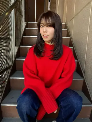 セミロング 平 一裕のヘアスタイル