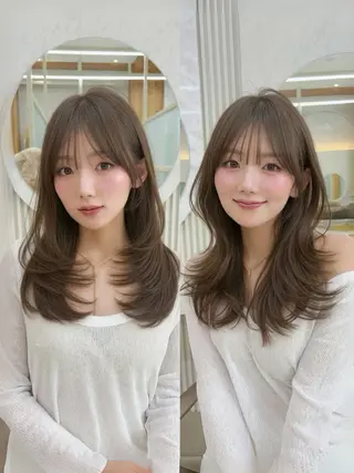 ミディアム oto🤍×美髪× ゆるふわレイヤーのヘアスタイル