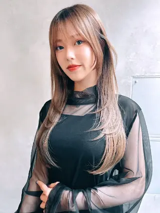 ロング カラー 【韓国ヘア】 人気No.1/ユウキのヘアスタイル