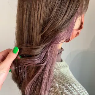 セミロング カラー ヘアセット/艶カラー 💐nao.のヘアスタイル