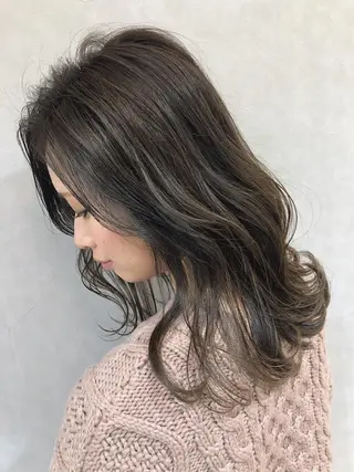 ロング カラー 指名支持率NO.1 スタイリストのヘアスタイル