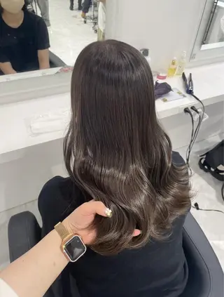 ロング カラー 🤍透明感推しカラー 🤍yui‪💞✨のヘアスタイル