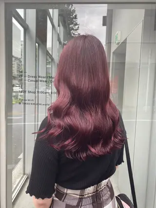 セミロング カラー 大人っぽ♡上品な暖色 ♡ブリーチなし♡のヘアスタイル