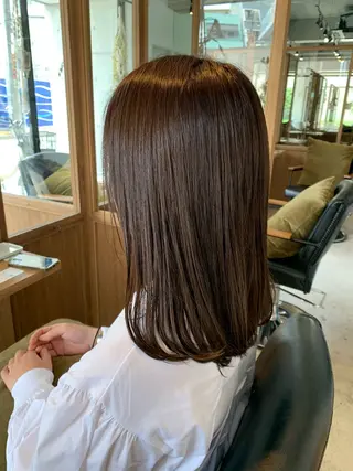 セミロング カラー FERIA池田/ 大達咲月のヘアスタイル