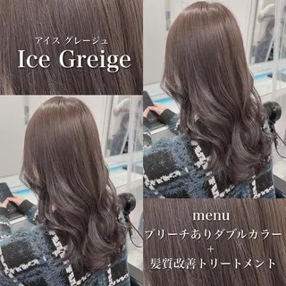 セミロング カラー ヘアアレンジ EMANON池袋3rd所属・ブリーチなしカラー｜ なおき｜池袋美容師のヘアスタイル