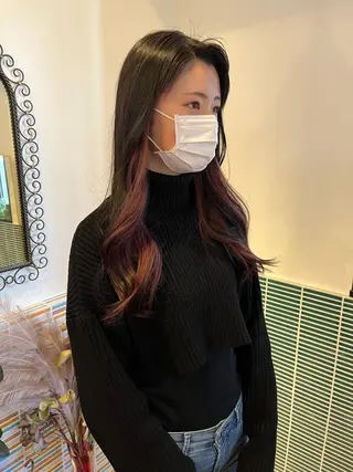 ロング カラー 🩷ハイトーン透明感 レイヤー🩷ユリカのヘアスタイル