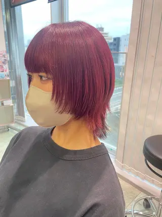 ショート 🍭ハイトーン/ デザインカラー🦄のヘアスタイル