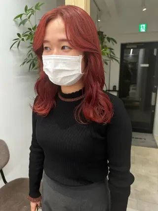 セミロング カラー REINA☁️透明感 カラー/ぷつっと♡のヘアスタイル