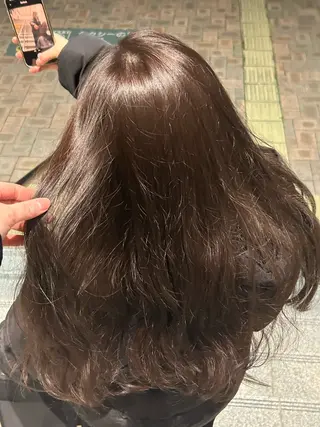 ロング カラー 中嶋 うみのヘアスタイル
