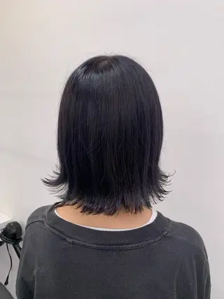 ミディアム カラー パーマ ヘアアレンジ メンズ キッズ ネイル マツエク・マツパ neon hair所属・🩵 JURI🩵のヘアスタイル