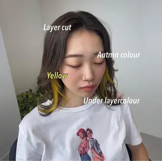 カラー 💗miyu🫧 ナチュラル可愛い💓のヘアスタイル