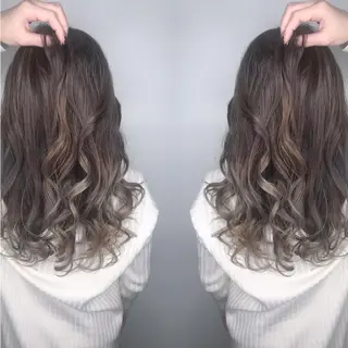 ミディアム カラー パーマ ヘアアレンジ 🫧代表/新宿駅近/ 限定価格🫧田辺貴裕のヘアスタイル