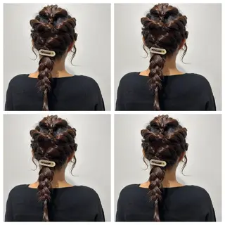 ミディアム ヘアアレンジ 🎀推し活ヘアー🎀 Yuuna🐰💖のヘアスタイル