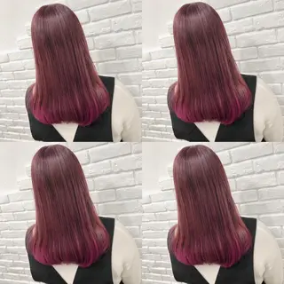 ロング カラー パーマ ヘアアレンジ メンズ キッズ 💟Chloe原宿店 🩶ハイトーンのヘアスタイル