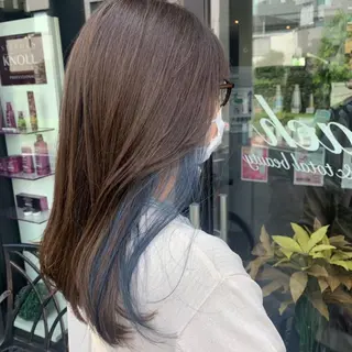 セミロング カラー 大田黒 零生のヘアスタイル