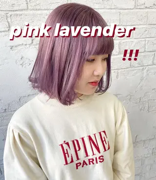 ミディアム カラー オリーブ/アッシュ やわらか透明感カラーのヘアスタイル