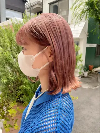 ミディアム ボブヘアカット Rikapi❤️のヘアスタイル