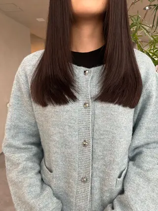 ロング 艶ボブ🤎ボブパーマ 透明感カラー\メンズのヘアスタイル