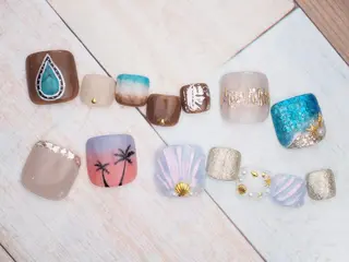 ネイル トップネイリスト Ribbon立川店のネイルデザイン