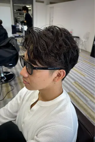 ショート パーマ メンズ 【メンズ特化】岩瀬 武【メンズパーマ】のヘアスタイル