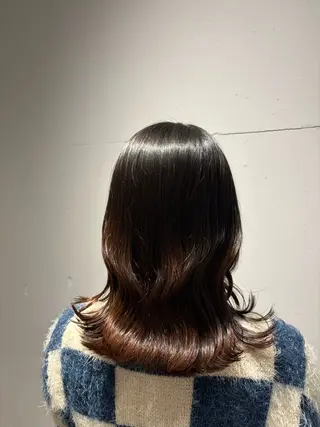 ミディアム ❄️艶カラー/レイヤ ー/ボブ/mao❄️のヘアスタイル