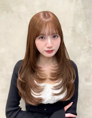 ロング 𝑀𝐼𝐾𝑈🤍 SALOWIN銀座のヘアスタイル