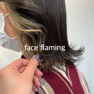 ミディアム 暖色カラー推し/ トヤエリコのヘアスタイル