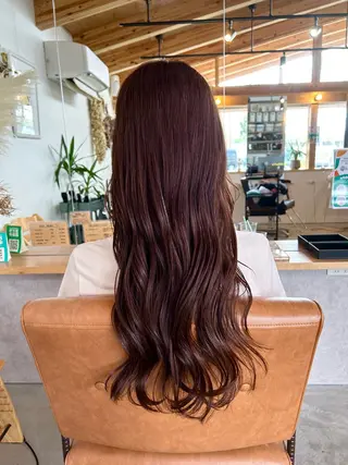 ロング JuJu (orange)のマツエク・マツパデザイン