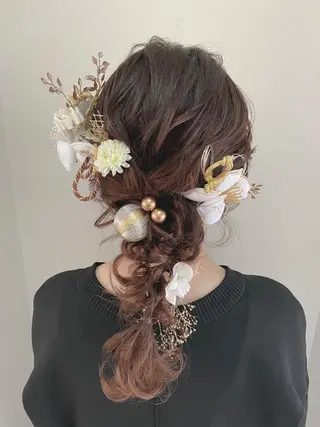 ロング ヘアアレンジ キッズ PLUS縁所属・ヘアメイク10年から 美容師💄Anriのヘアスタイル