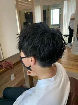 ショート CECIL hair なんば店所属・メンズパーマ 艶髪☆店長☆有馬のヘアスタイル