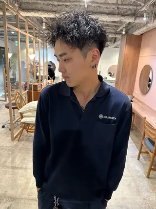 ショート パーマ指名No. 1 磯飛⭐️慎之介のヘアスタイル