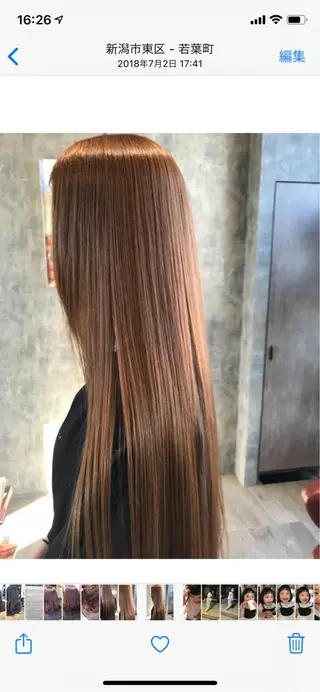 ロング earth尾形美穂 🫧髪質改善縮毛🫧のヘアスタイル