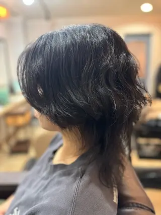 ミディアム パーマ 樋口 まさみのヘアスタイル