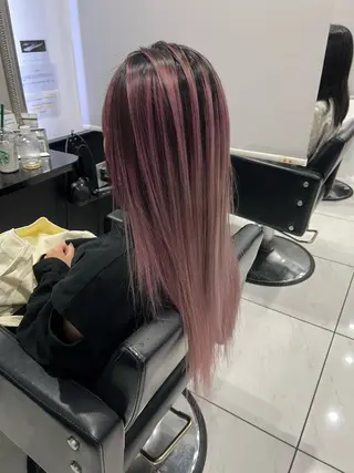 ロング カラー YUDU🍊 germe/ジェルムのヘアスタイル