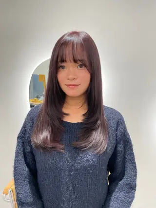 セミロング カラー 内山 湧勝/ メンズ/暖色カラーのヘアスタイル