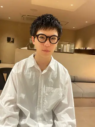 ショート パーマ メンズ メンズ専門✂️ ROW徳田浩二のヘアスタイル