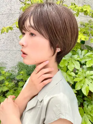 ショート ショート/ボブ/ 白髪ぼかし/しんやのヘアスタイル